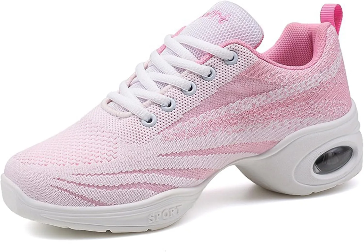 ONAIC Jazz Dance Shoes for Women Lace-Up Modern Dance Shoes Non-Slip Comfort Platform Walking Dance Shoes