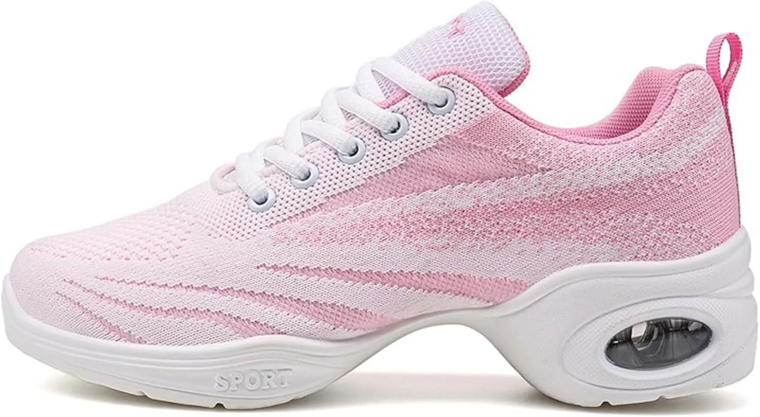 ONAIC Jazz Dance Shoes for Women Lace-Up Modern Dance Shoes Non-Slip Comfort Platform Walking Dance Shoes