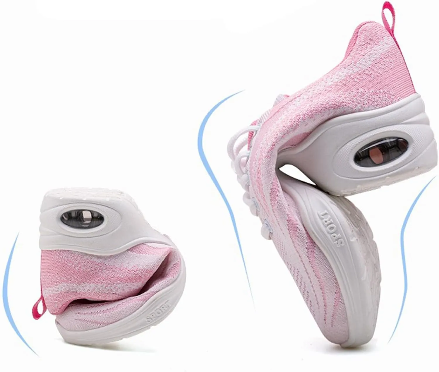 ONAIC Jazz Dance Shoes for Women Lace-Up Modern Dance Shoes Non-Slip Comfort Platform Walking Dance Shoes