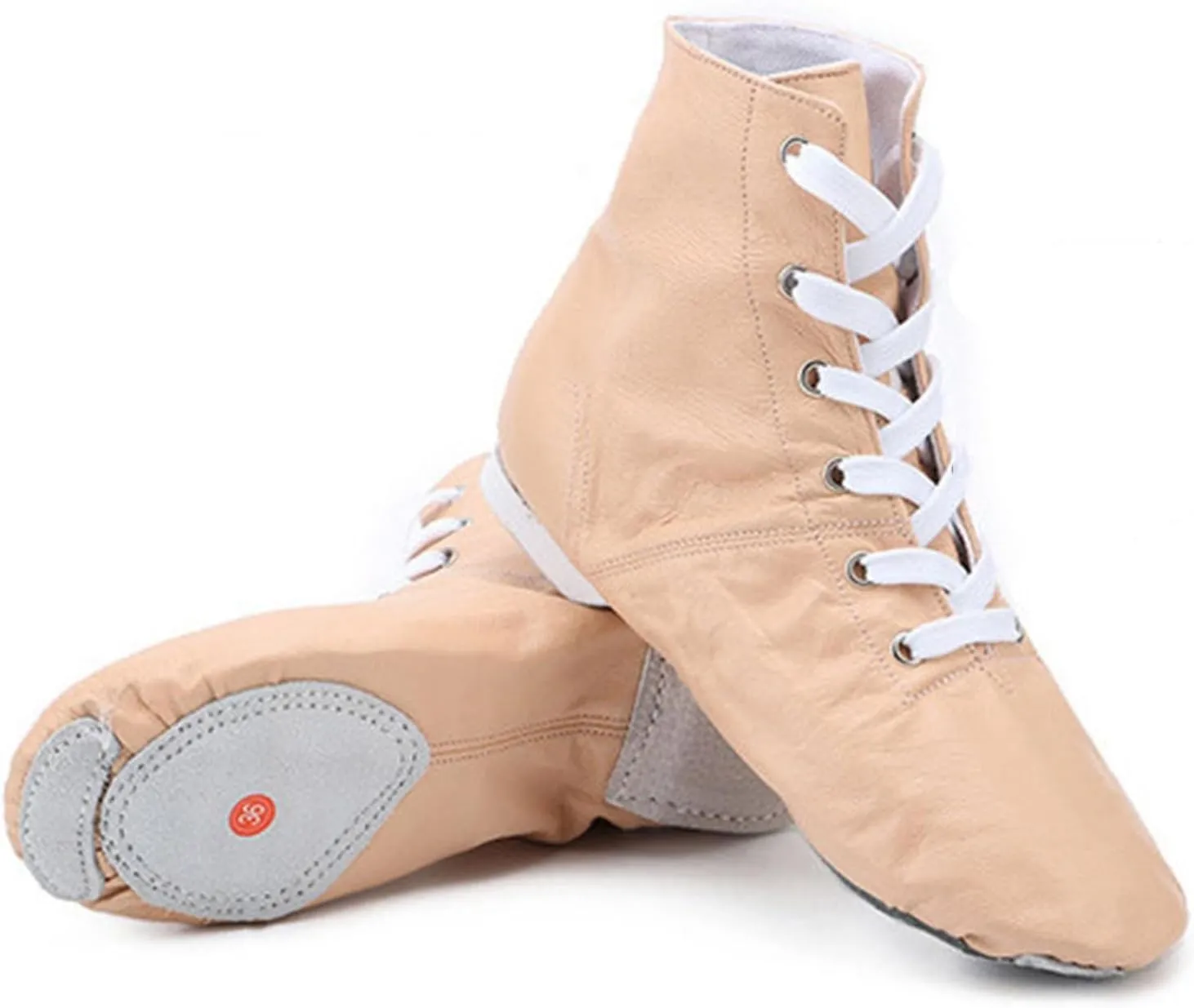 ONAIC Womens Ballroom Dance Shoes Jazz Boot Shoes Closed Toe Lace-Up Modern Salsa Shoes Platform Shoes