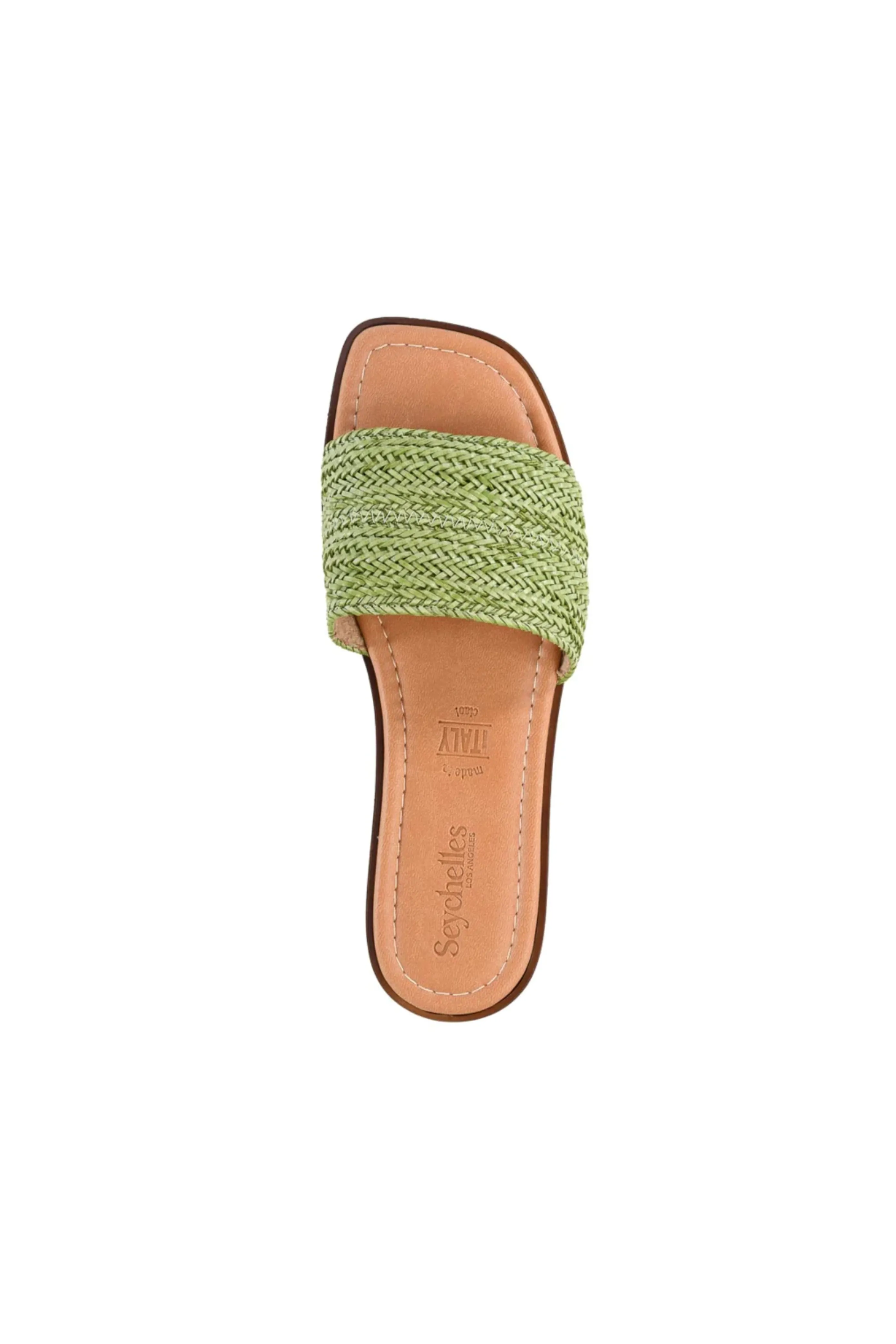 Palms Perfection Woven Sandal // Green