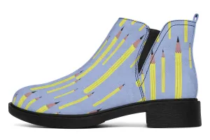 Pencil Pattern Neat Vibe Boots