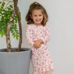 Pink Western Boots Pocket Dress
