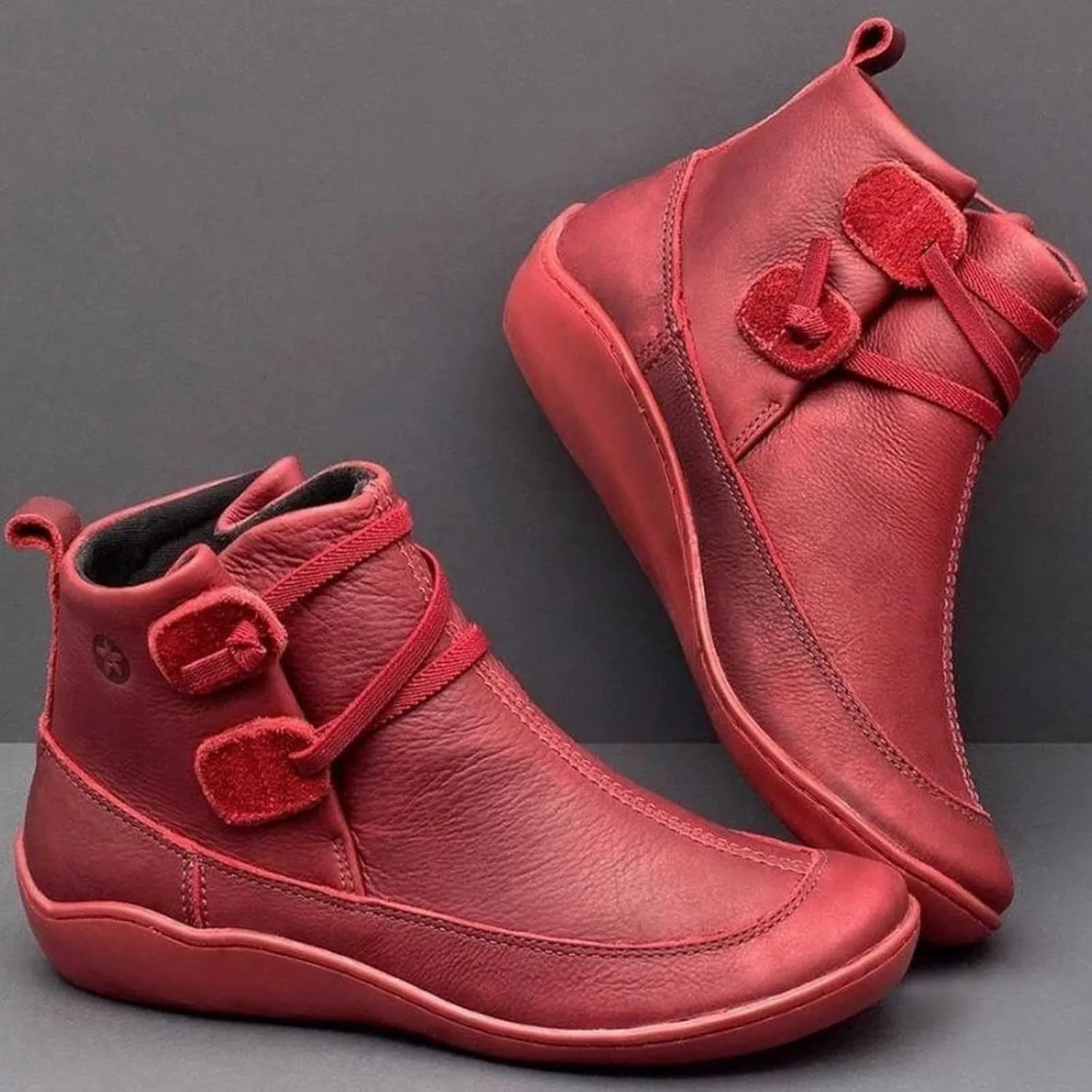 Platform Boots for Women Ankle Dress Booties for Women 2024 Womens Cowboy Boots Brown Ankle Bootie for Women with Heel Comfy Soft Cover Heel Round Toe Suede Stacked Heel