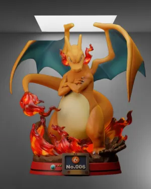 Pokémon's Flame Breathing Dragon Charizard 3D Printing STL File
