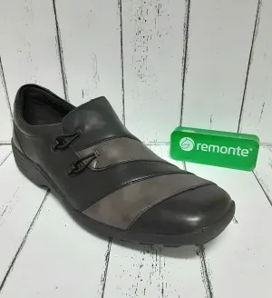 REMONTE - D0525-01 - SLIP ON SHOE - Black/Bronze Combi