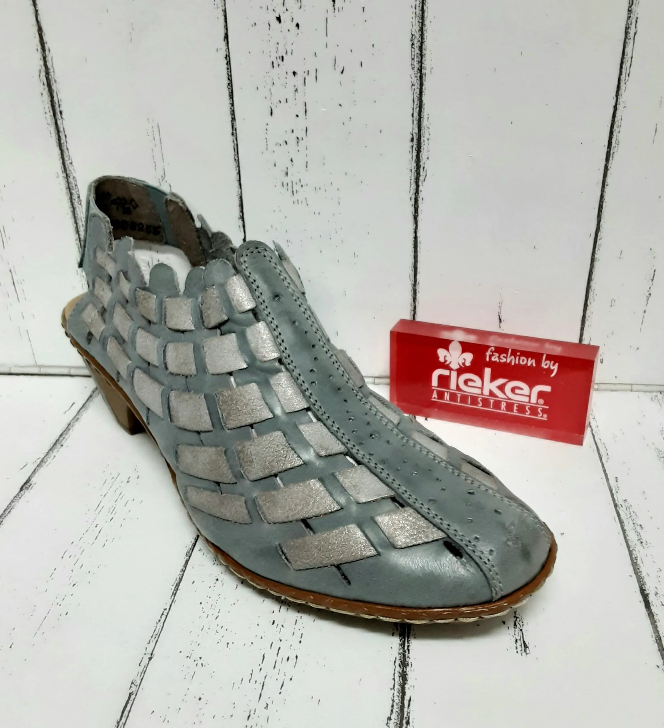 RIEKER - 46778-13 - SLIP ON SHOE/SANDAL - Blue Combination