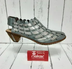 RIEKER - 46778-13 - SLIP ON SHOE/SANDAL - Blue Combination