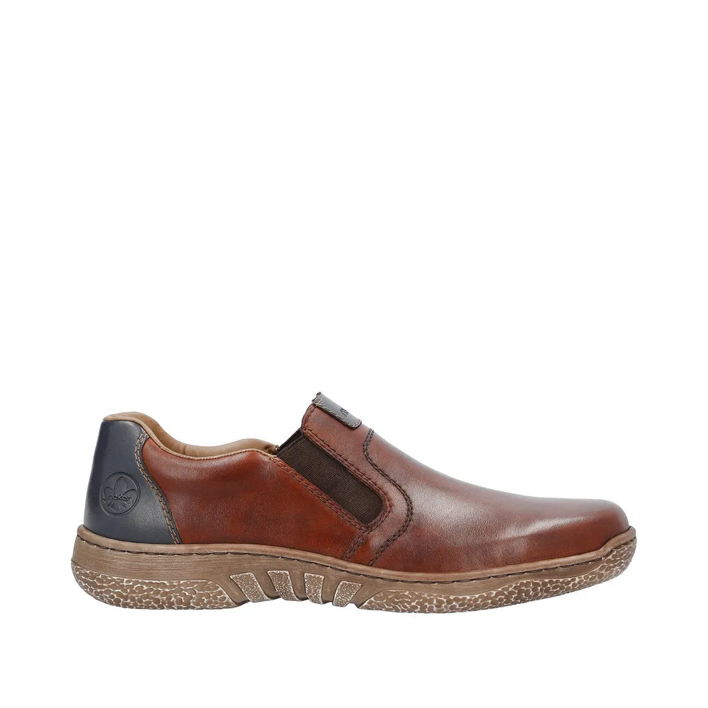 Rieker Mens Leather Slip On Brown 03552-24