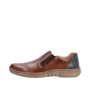 Rieker Mens Leather Slip On Brown 03552-24