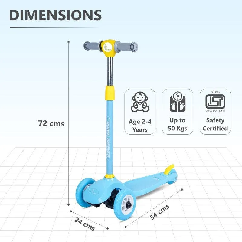Road Runner Junior Scooter - 3 Level Height Adjustment, Anti Slip Deck