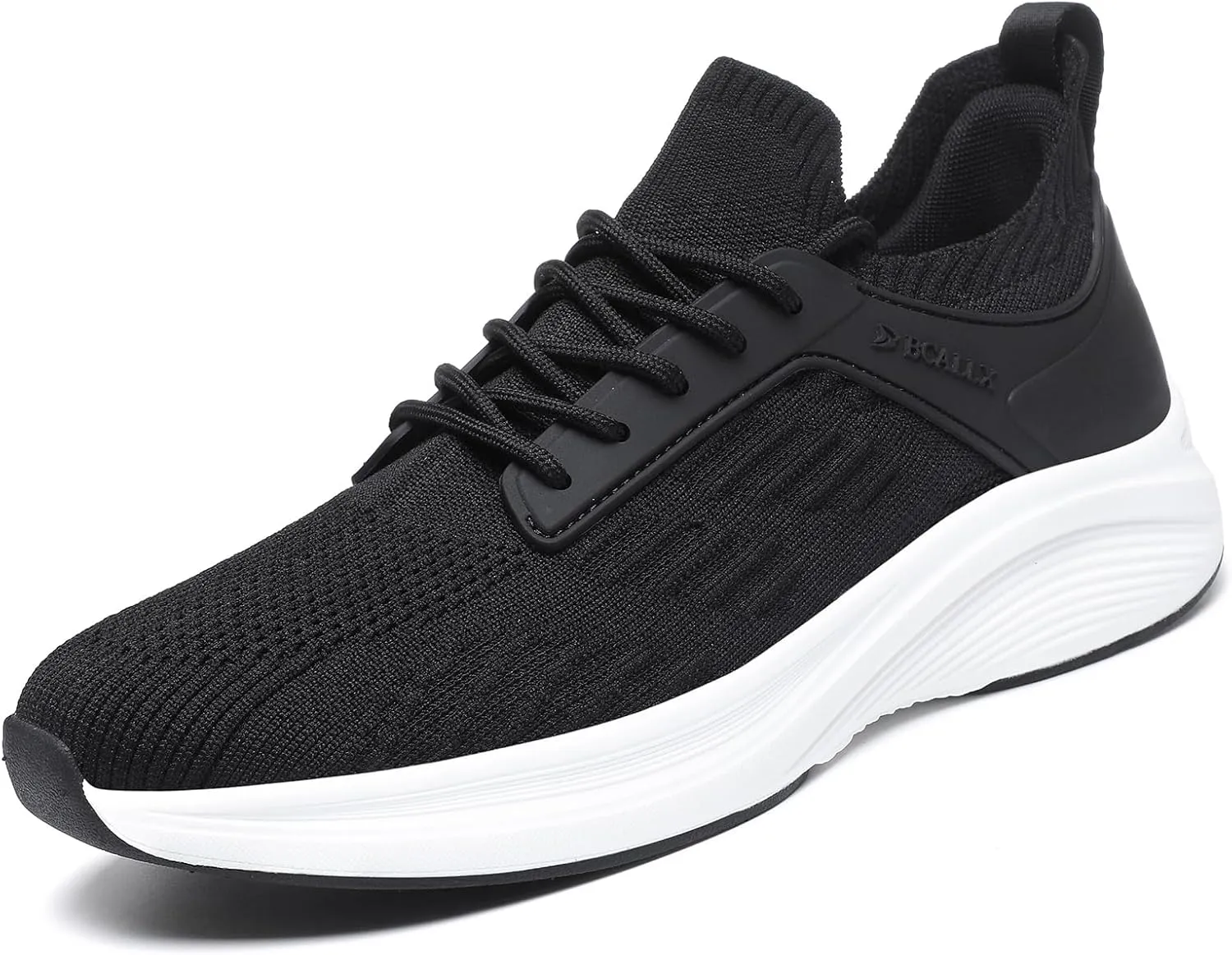 Slip on Casual Walking Shoes Workout Jogger Running Shoes Gym Fashion Sneakers for Men Women Quick-Dry Breathable-Lightweight-Comfortable (ZD9527BlackWhite41)