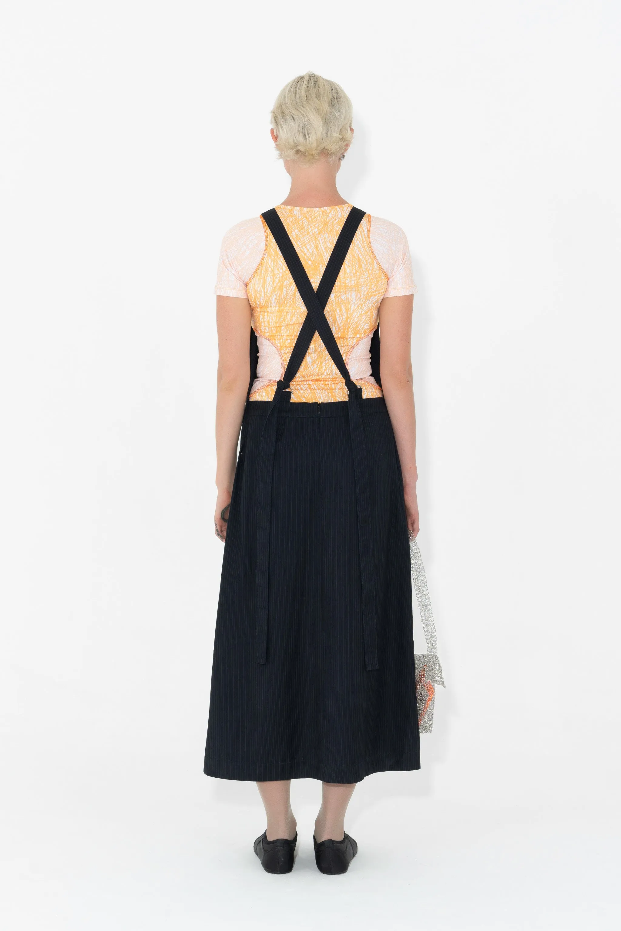 Speedy Apron Dress Blue Pinstripe