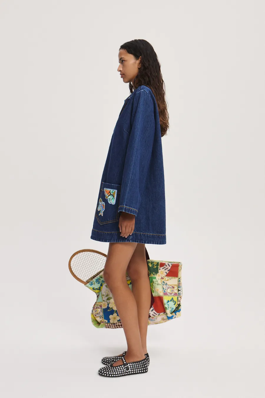 Speedy Denim Mini Dress Indigo