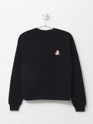 SPEEDY FOX PATCH COMFORT SWEATSHIRT_BLACK