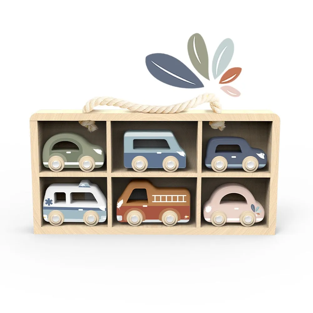 Speedy Monkey - Car Display Case - 6 Vehicles Included