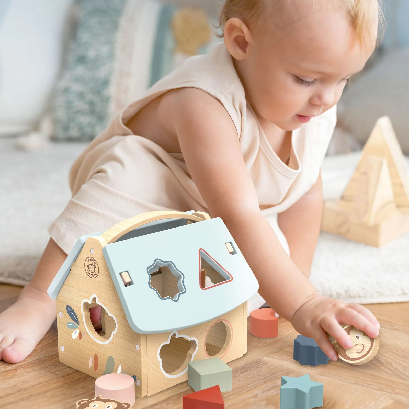 Speedy Monkey - House Shape Sorter
