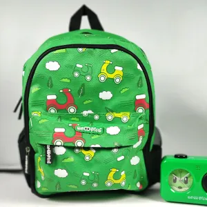 Speedy Scooter Bag | Frisky-Green Colour  |  Scooter Print