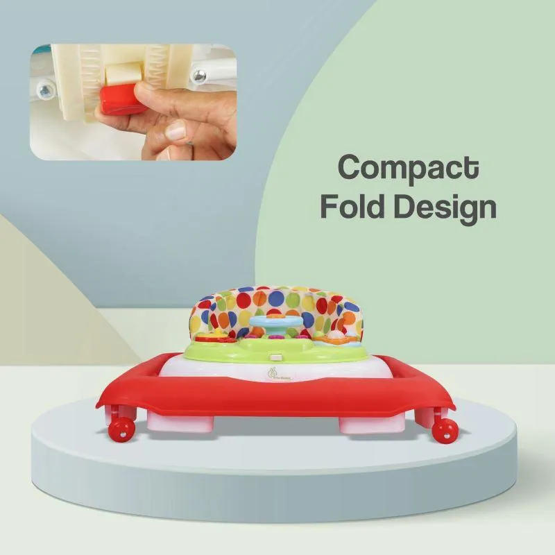 Step Up Walker - Anti-Fall with Height Adjustment, Musical Toy, Soft Cushioning Seat & Removable Toy Bar