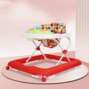 Step Up Walker - Anti-Fall with Height Adjustment, Musical Toy, Soft Cushioning Seat & Removable Toy Bar