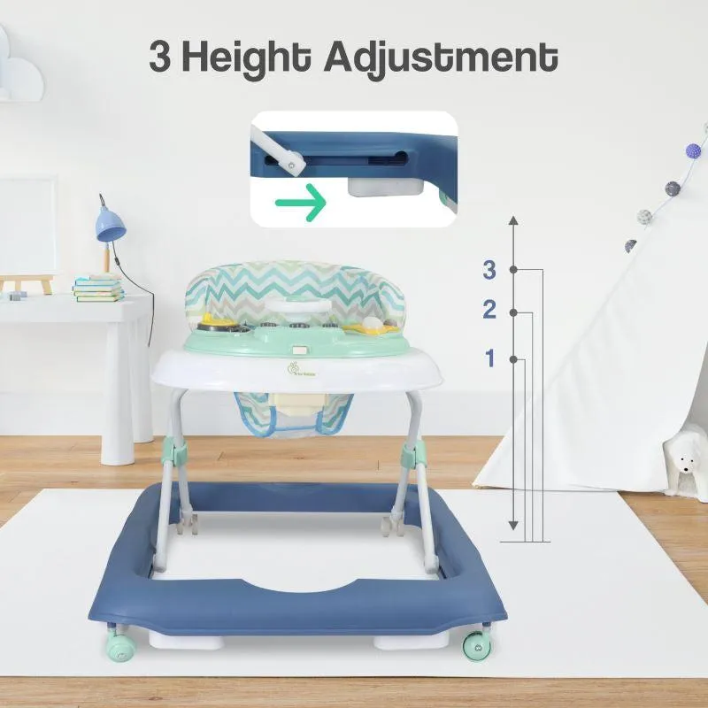Step Up Walker - Anti-Fall with Height Adjustment, Musical Toy, Soft Cushioning Seat & Removable Toy Bar