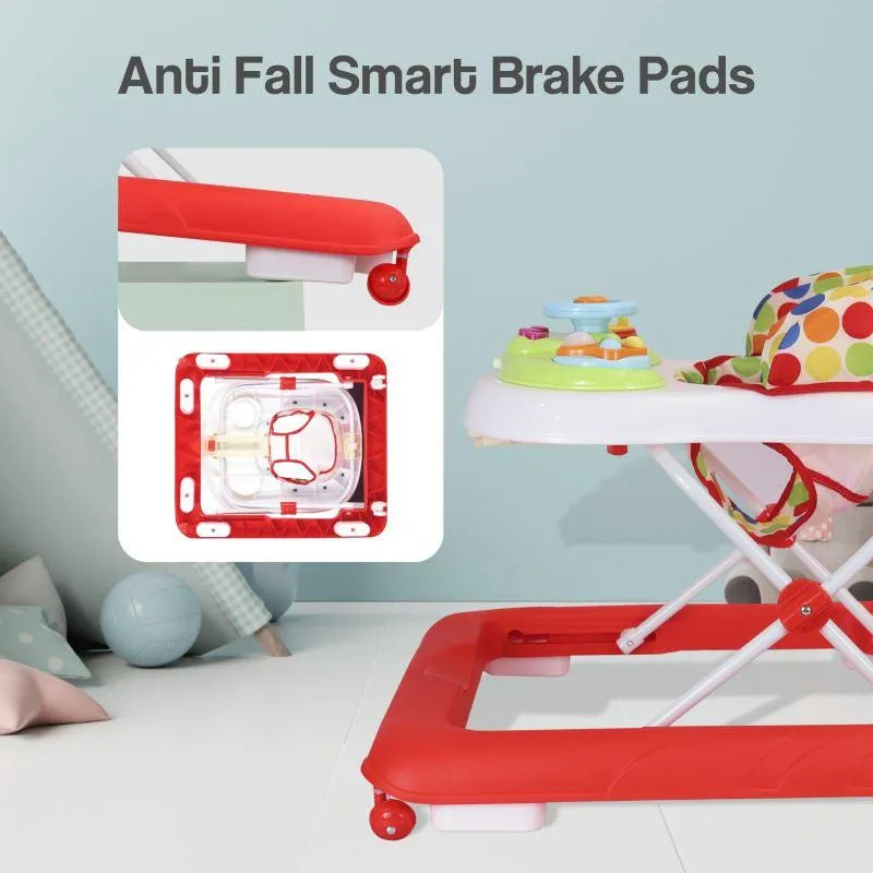Step Up Walker - Anti-Fall with Height Adjustment, Musical Toy, Soft Cushioning Seat & Removable Toy Bar