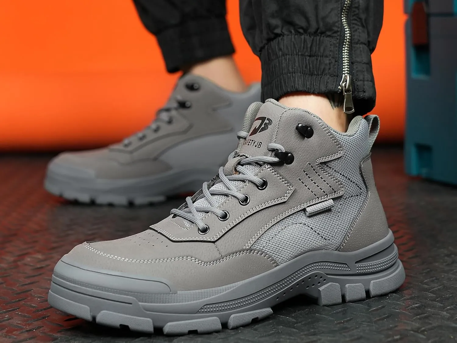 Tanleewa Steel Toe Work Shoes for Men & Women  Lightweight, Comfortable Safety Boots for Construction, Warehouse & Outdoor Use