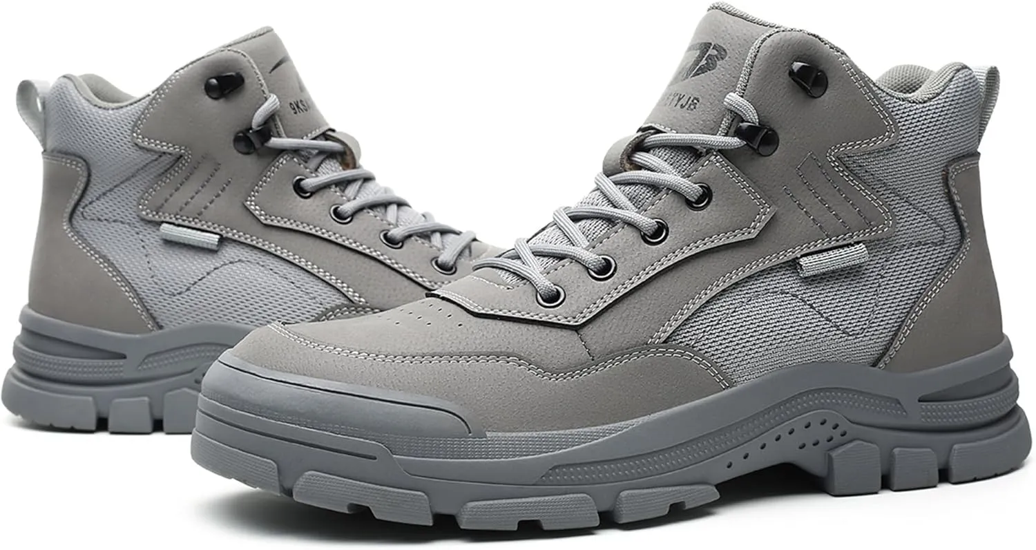 Tanleewa Steel Toe Work Shoes for Men & Women  Lightweight, Comfortable Safety Boots for Construction, Warehouse & Outdoor Use