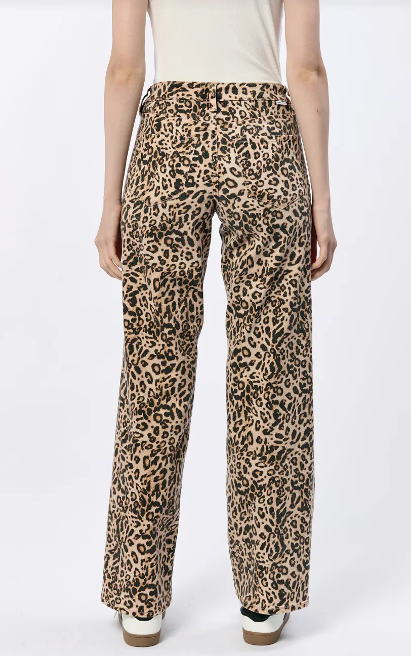 Taylor Leopard Straight Leg Jean
