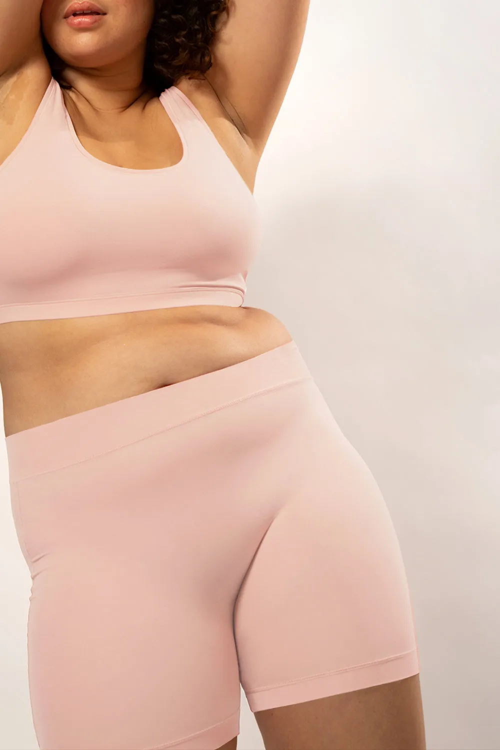 The Naked Slip Short 2 Pack | Blushing Rose/Black Hue Stretch