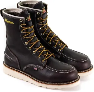 Thorogood 1957 Series 8 Waterproof Work Boots for Men - Full-Grain Leather with Moc Toe, Comfort Insole, and Slip-Resistant Wedge Outsole; EH Resistant
