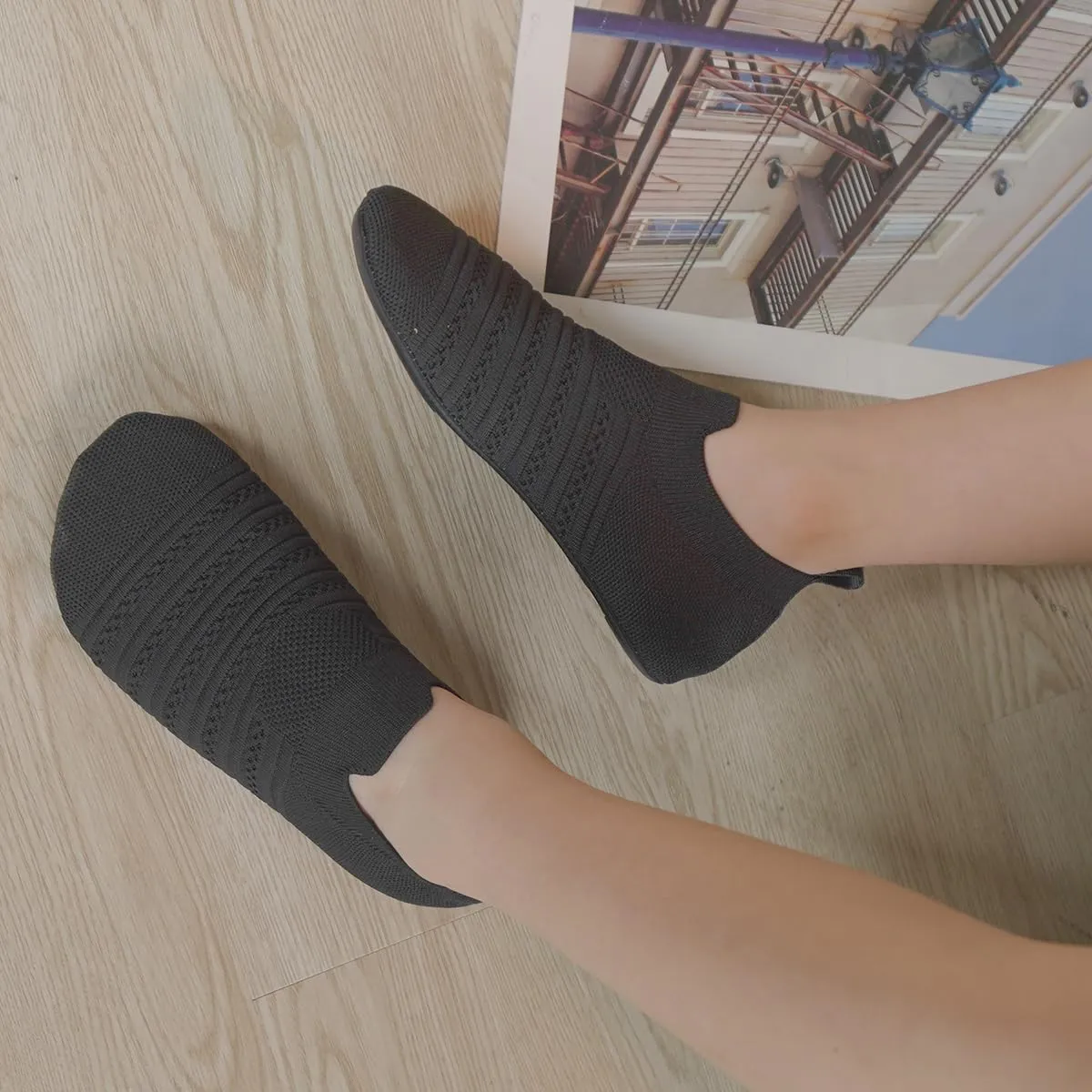 Toddler Kids Indoor House Slippers with Non-Slip Rubber Sole Lightweight First Walkers House Home Shoes for Boys Girls