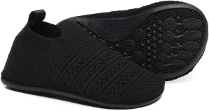 Toddler Kids Indoor House Slippers with Non-Slip Rubber Sole Lightweight First Walkers House Home Shoes for Boys Girls