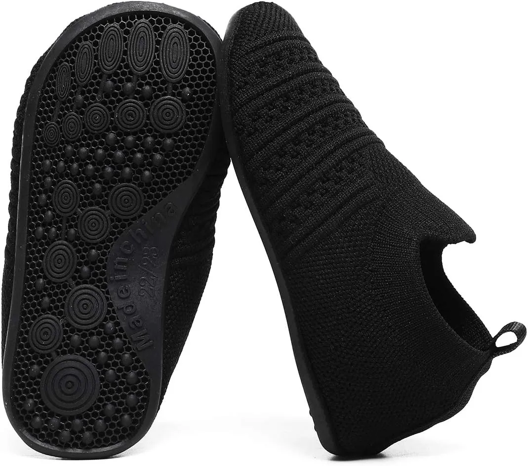 Toddler Kids Indoor House Slippers with Non-Slip Rubber Sole Lightweight First Walkers House Home Shoes for Boys Girls