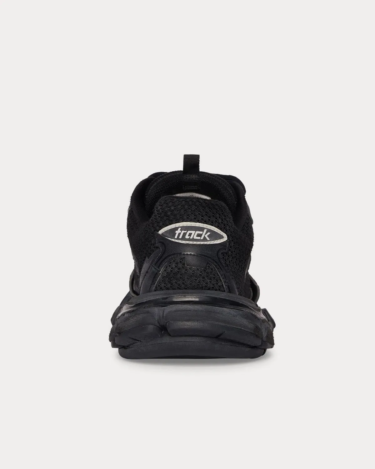 Track.3 Mesh & Nylon Black Low Top Sneakers