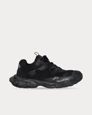 Track.3 Mesh & Nylon Black Low Top Sneakers