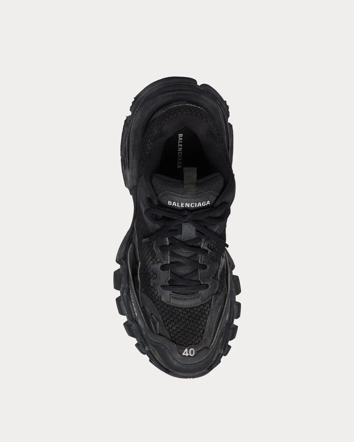 Track.3 Mesh & Nylon Black Low Top Sneakers
