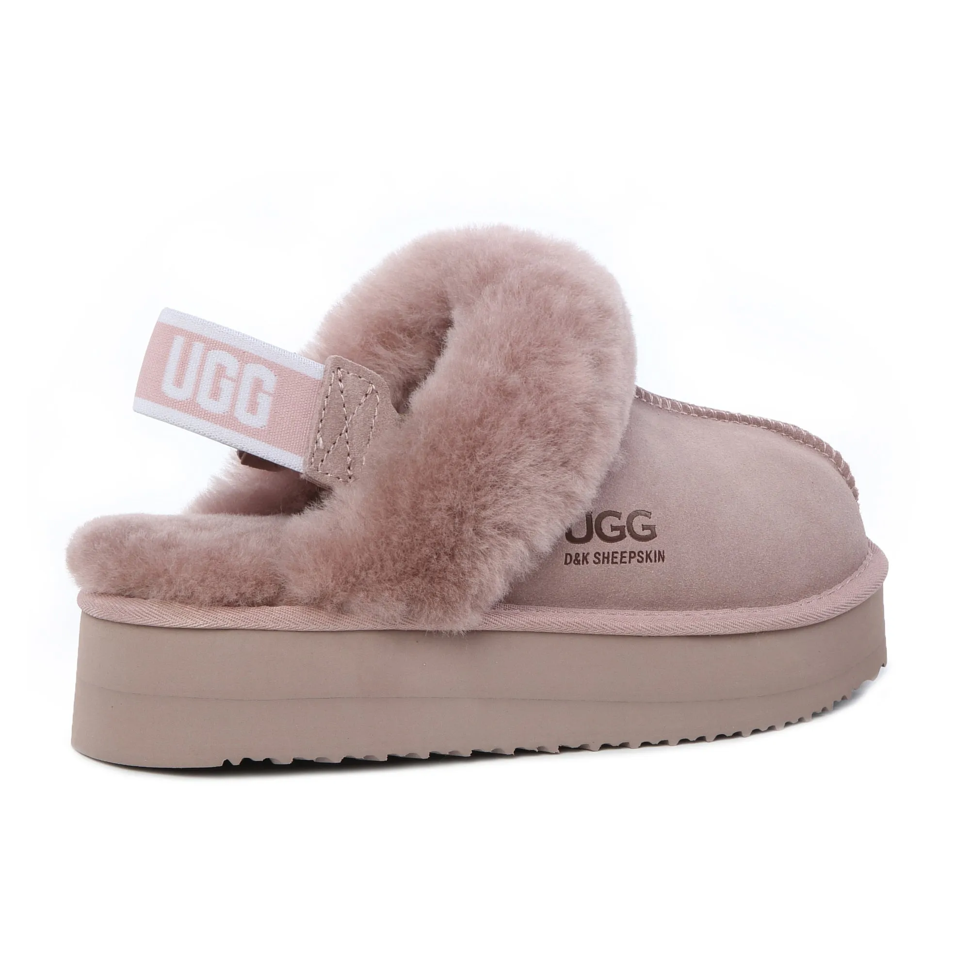 UGG Fluffy Strappy Platform Scuff