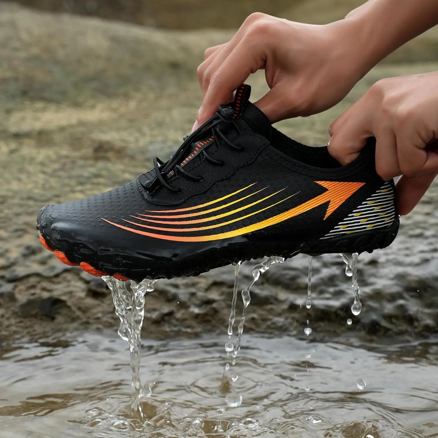 Unisex Mens Womens Athletic Hiking Water Shoes,Quick Dry Aqua Swim Shoes,Healthy & Non-Slip Breathable Barefoot Water Shoes Beach Footwear