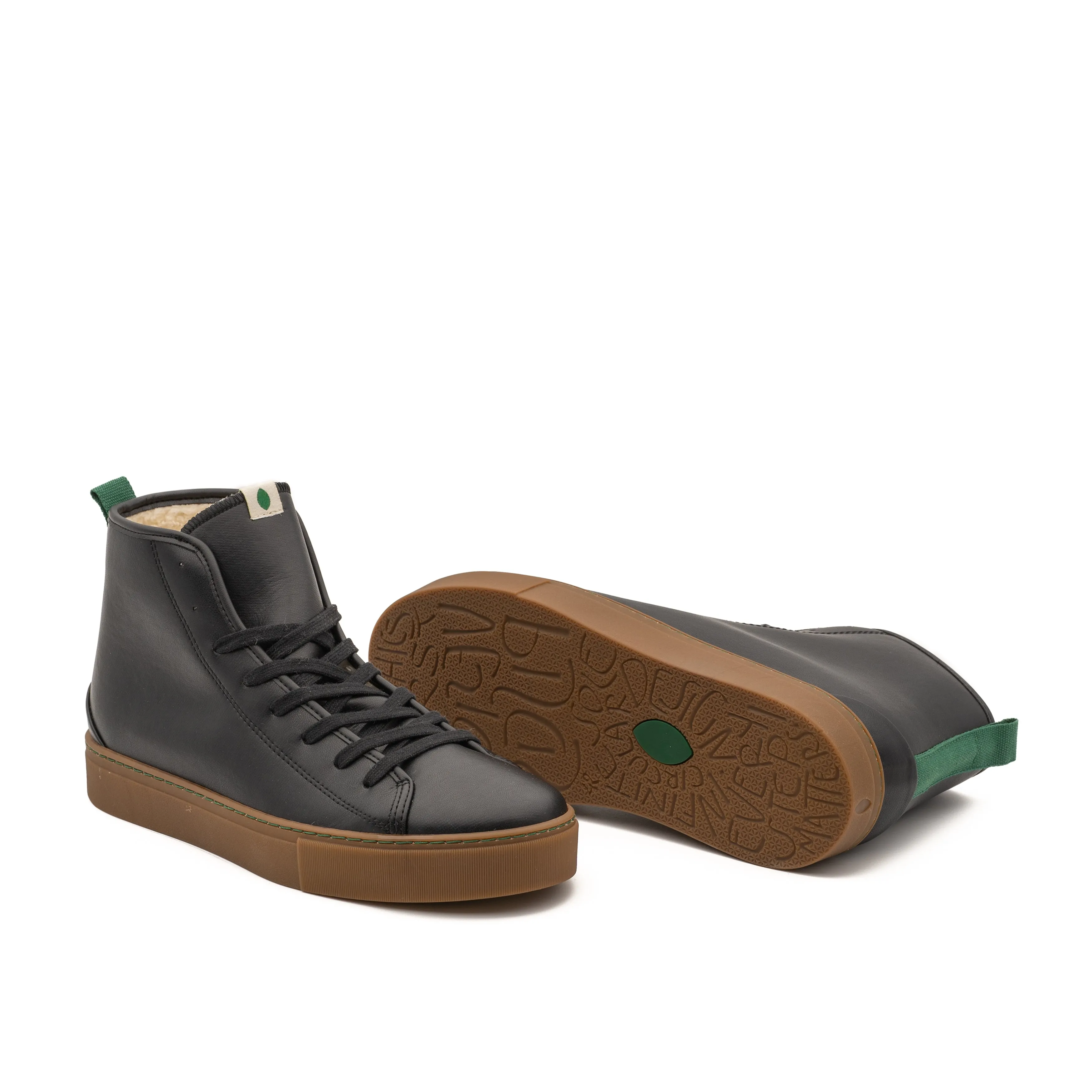 Vegan winter bootie black of veg PLA012