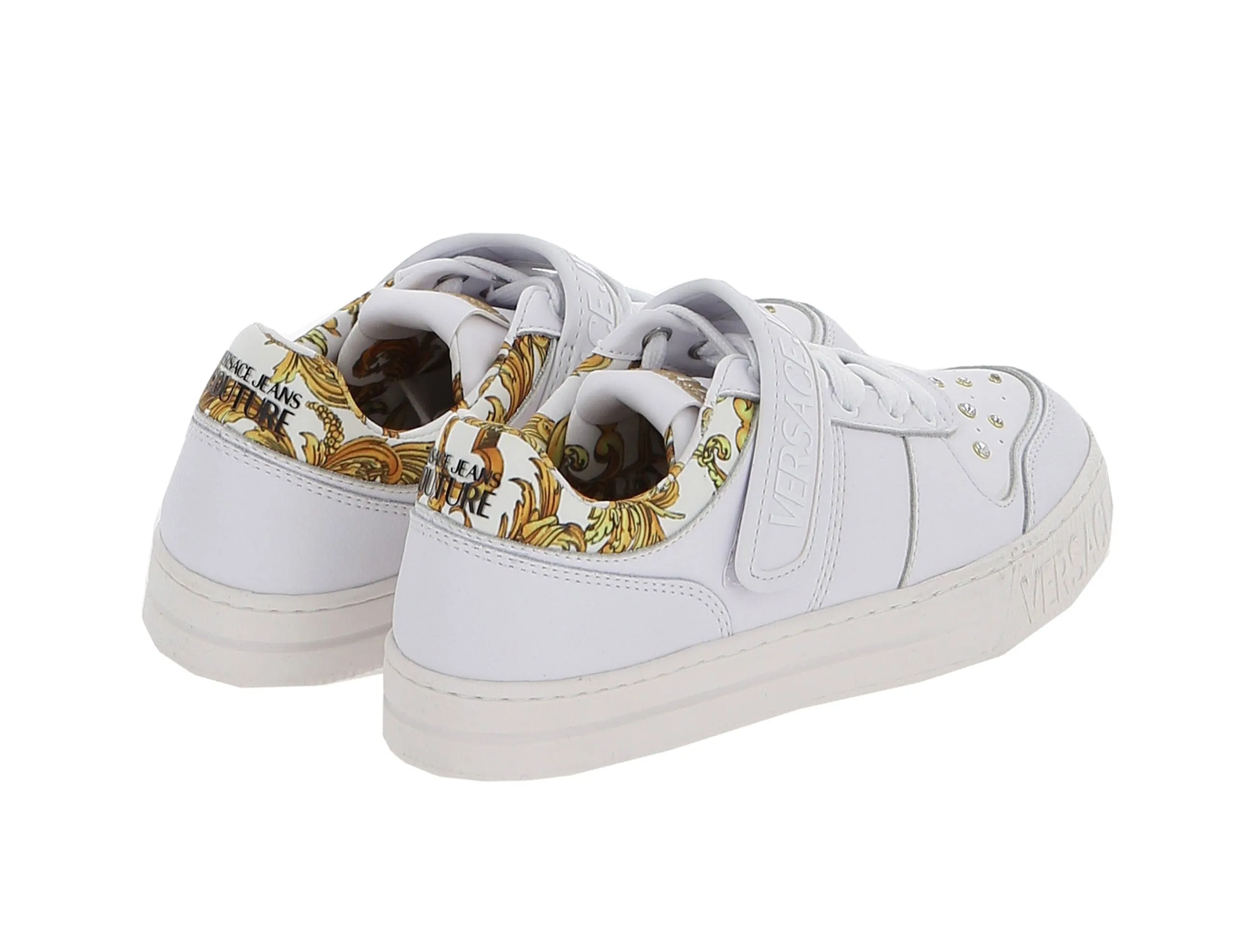 Versace Jeans Couture  Signature Velcro Tie Sneakers-