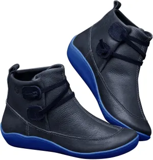 Women's Ankle Boots & Booties Womens Black Booties Low Heel Women's Slip On Boots Work Boot Shoe Laces Men Lightweight Cute Round Toe Closed Toe Wide Fit Available