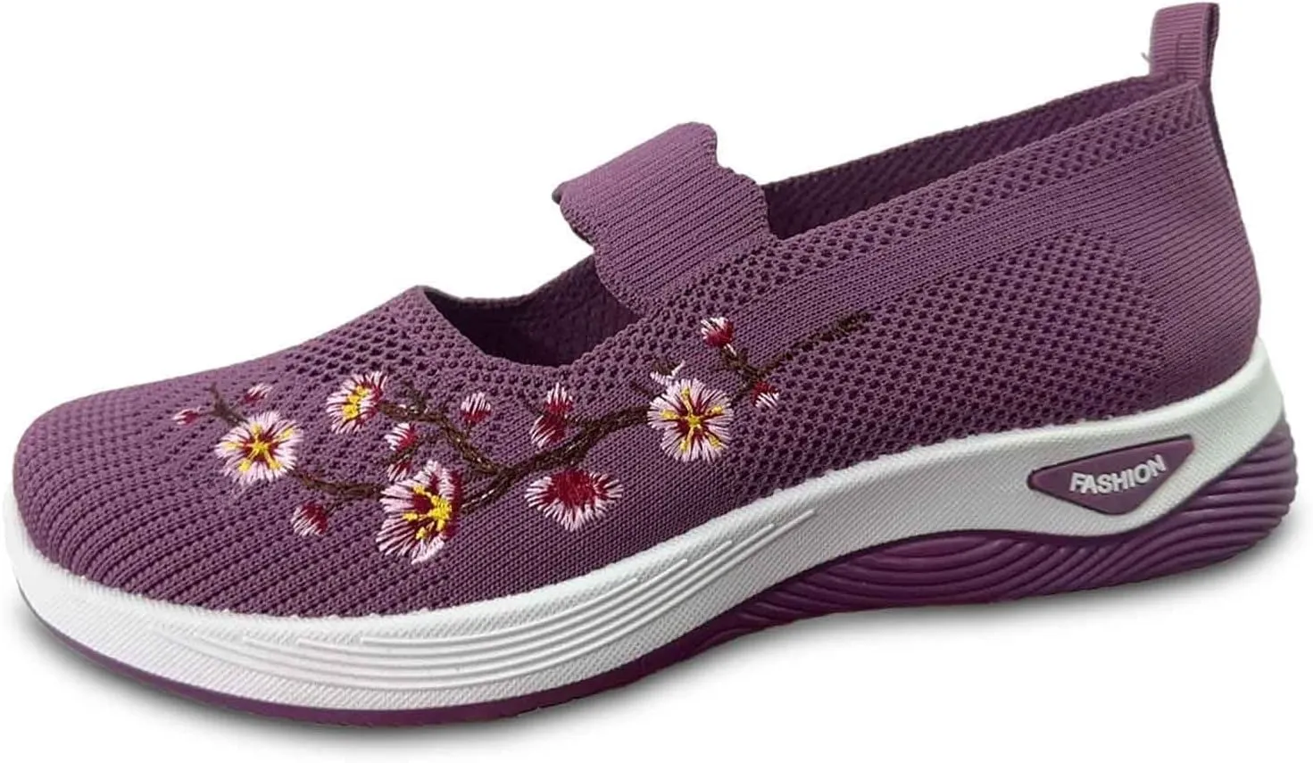 Women's Knitted Mesh Flat Loafers Slip-On Breathable Comfortable Low Top Sport Shoes Fashion Casual Basketball Shoes
