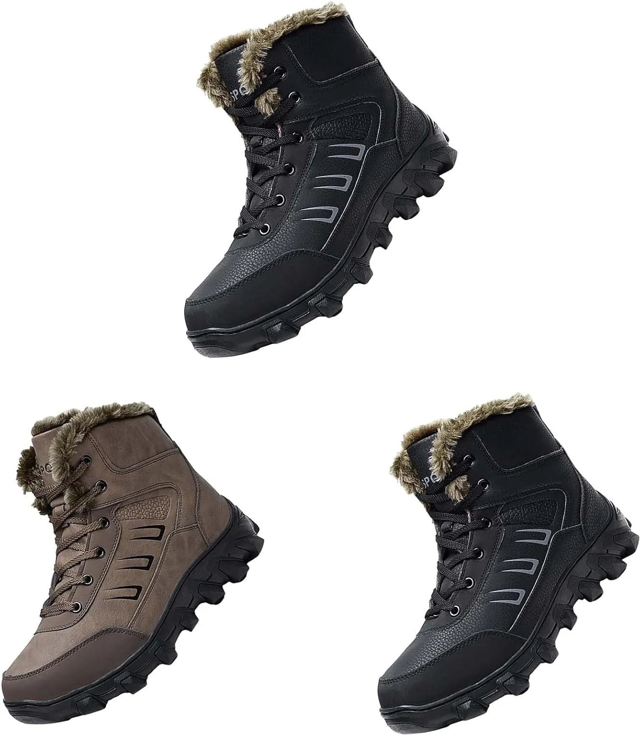Work Boots for Men Soft Toe Hiking Sneakers Women's Slip On Warm Women's Working Shoes Insulated Non Slip Shoes Food Service Waterproof Hike Grounded Footwear