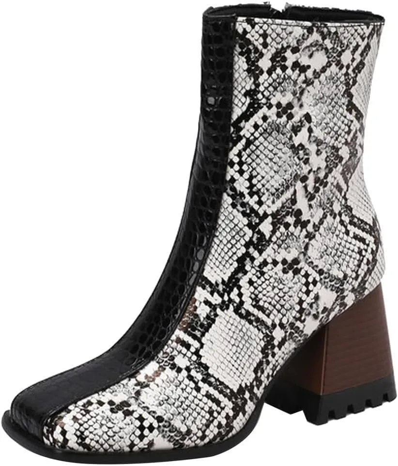 Work Boots for Women Ankle Womens Ankle Booties Black Low Heel Boots Wedge Boot Soft Sole Fashion Closed Toe Wide Fit Available