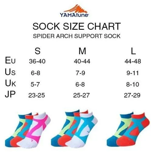 Yamatune Spider Arch Support SHORT Socks